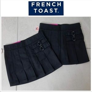 2 NWT French Toast Uniform Scooter Skirts/Skorts, 4T, Black